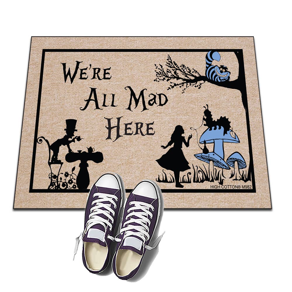 High Cotton Gifts – wholesale Door mat – We're All Mad Here Doormat4