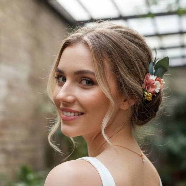 L'atelier du 6 - Wholesale Hair Brush/Comb - Floral comb for bohemian wedding hairstyle.2