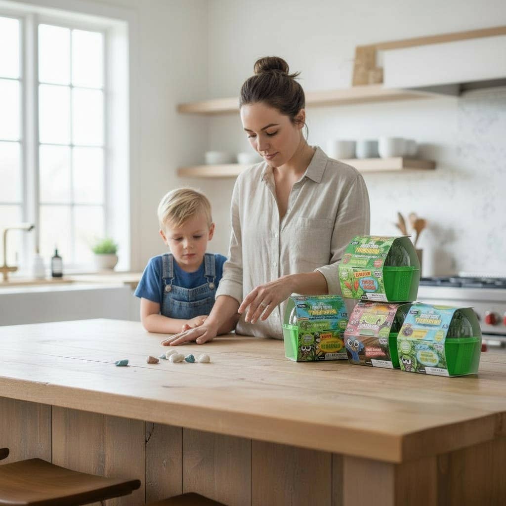 Silver Circle Products - Wholesale DIY Craft Kit - Kids - Fred The Ferocious Flytrap Micro Terrarium
2