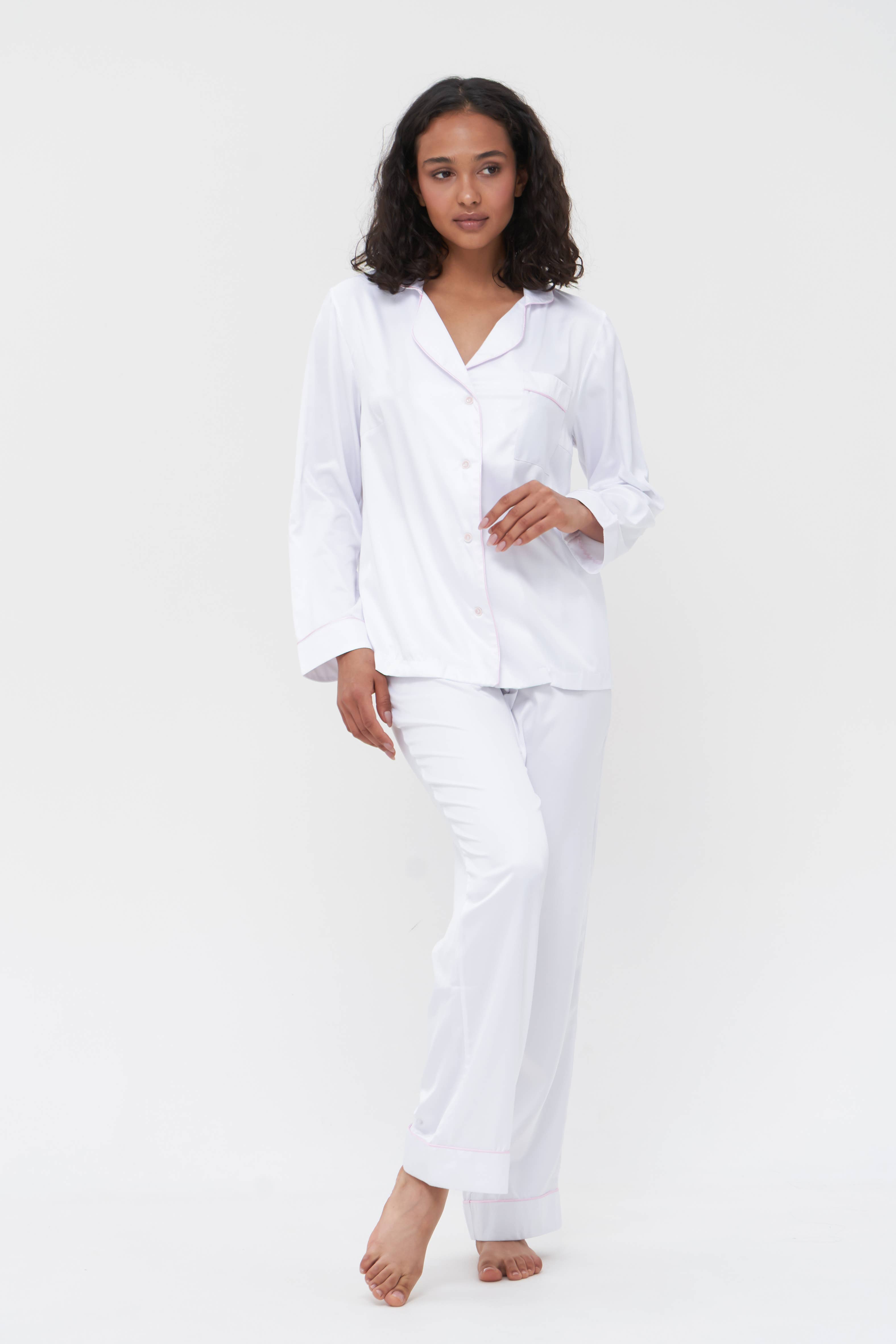 IDENTITY LINGERIE - Wholesale Sleepwear Set - Women's - Silk Pajamas Women Nightwear Satin Bridesmaid Bridal Pyjama11