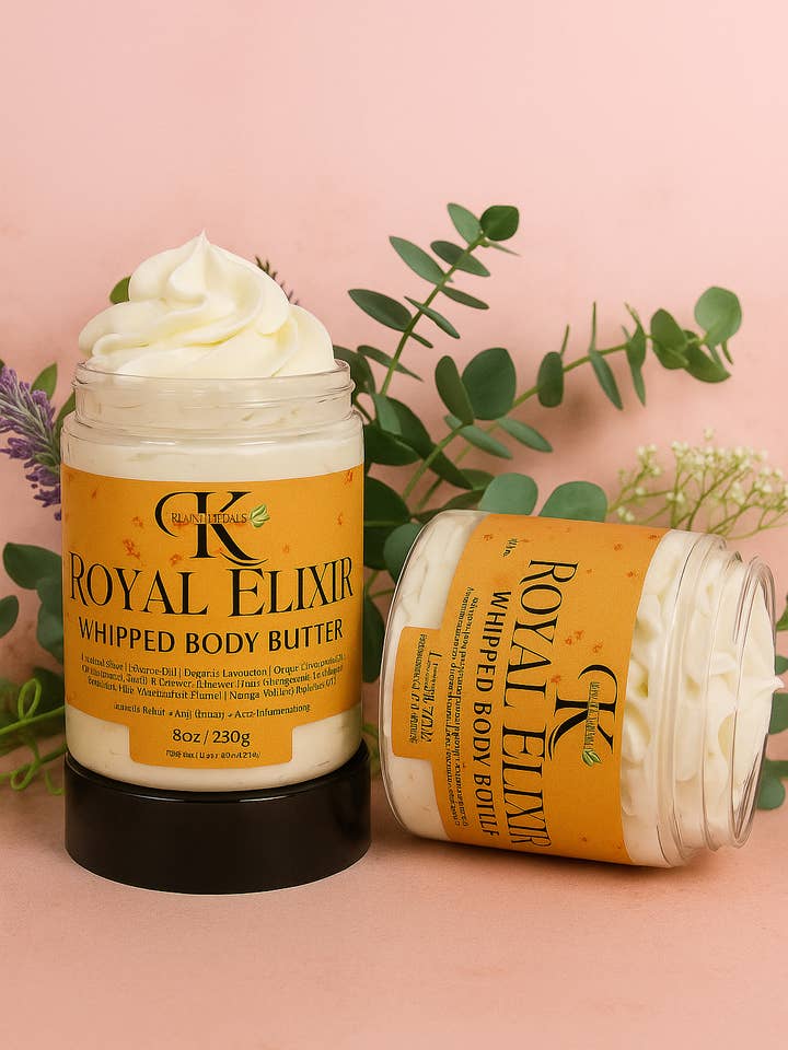 Royal Elixir Whipped Body Butter for wholesale by Kustom Luxe Designs LLC