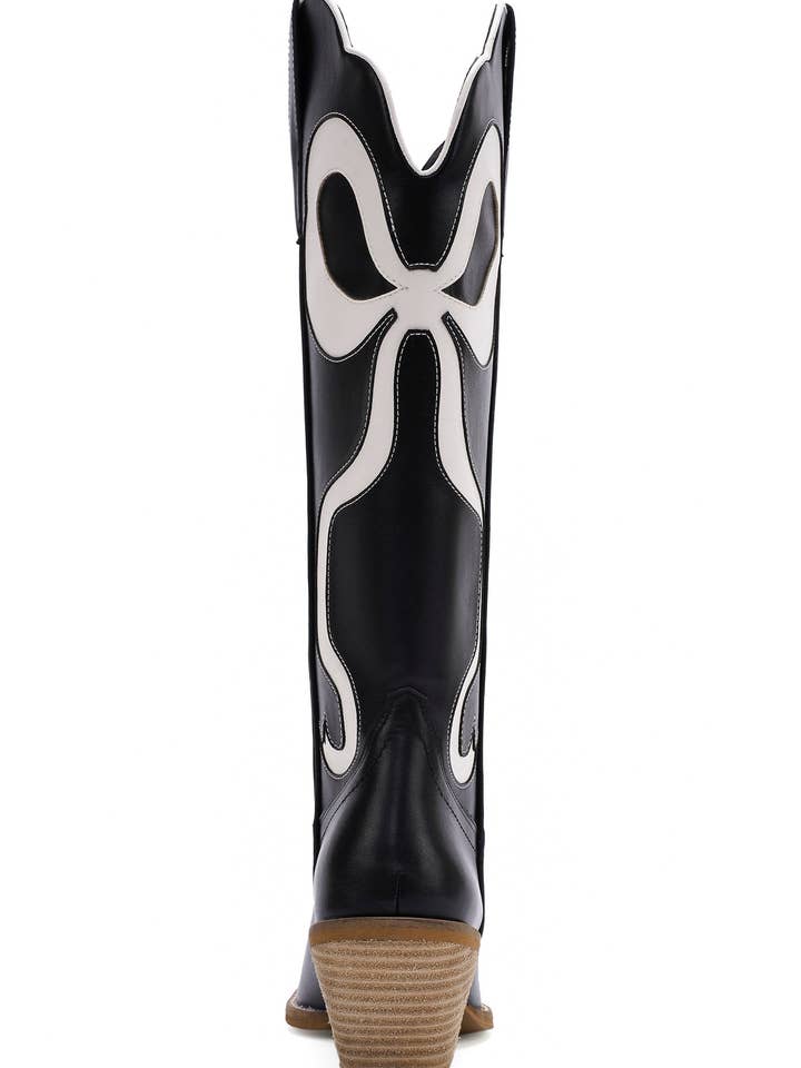 CCOCCI - Wholesale Cowboy Boots - Women's - GLENDA-10 WESTERN BOOTS WITH BOW SHAPE ACCENT