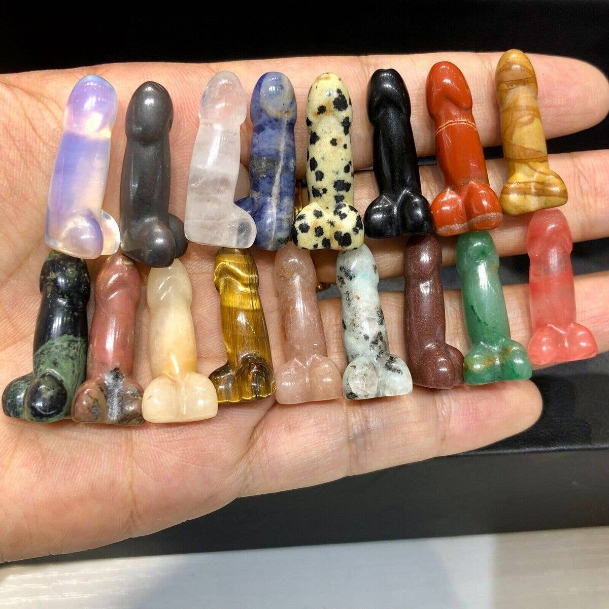 Moon River Designs - Wholesale Spiritual Stone/Crystal - Crystal Penis 1” Crystal phallus Small1