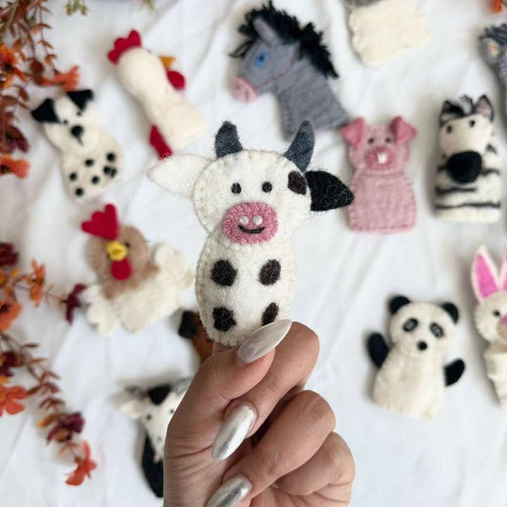 Karma Nepal Crafts - Wholesale Finger Puppet - Kids & Baby - Handmade  Wool Felted Farm Animal Finger Puppet2