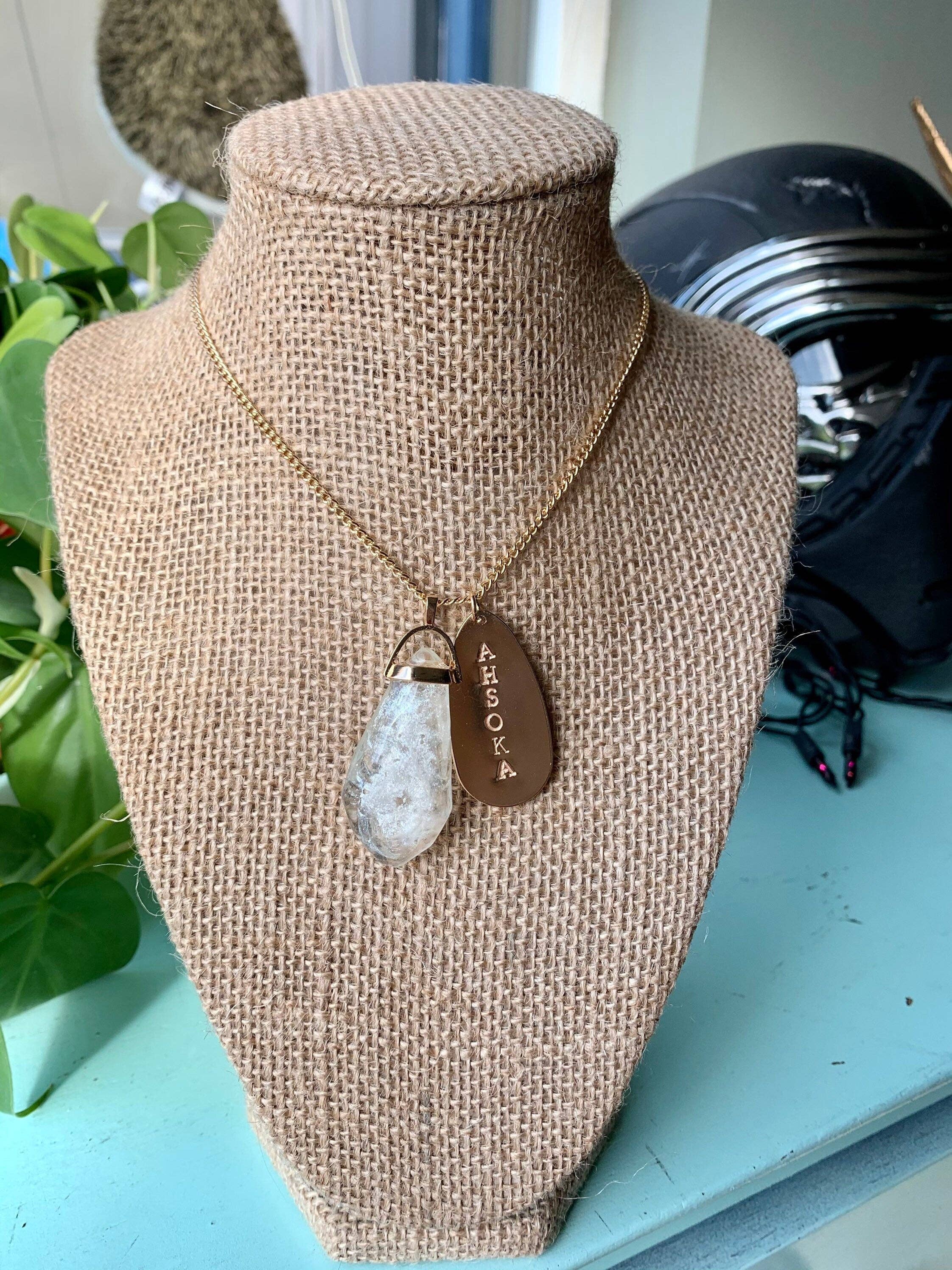 BlueButterflyBazaar - Wholesale Pendant/Charm Necklace - Ahsoka Tano’s Kyber Crystal Small Pendant Necklace White crystal Star Wars Gift4