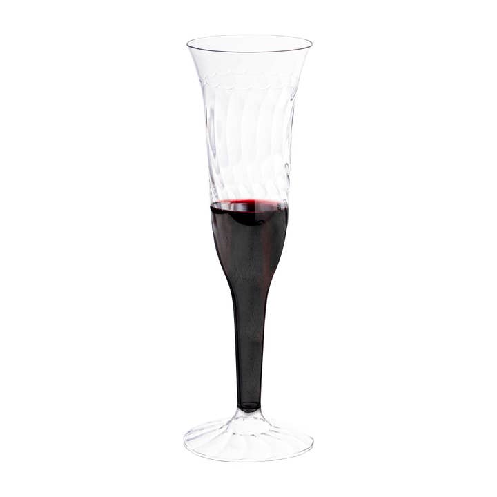 Smarty had a Party - Wholesale Champagne flute - 5 oz. Clear Plastic Champagne Flutes - 96 pcs1