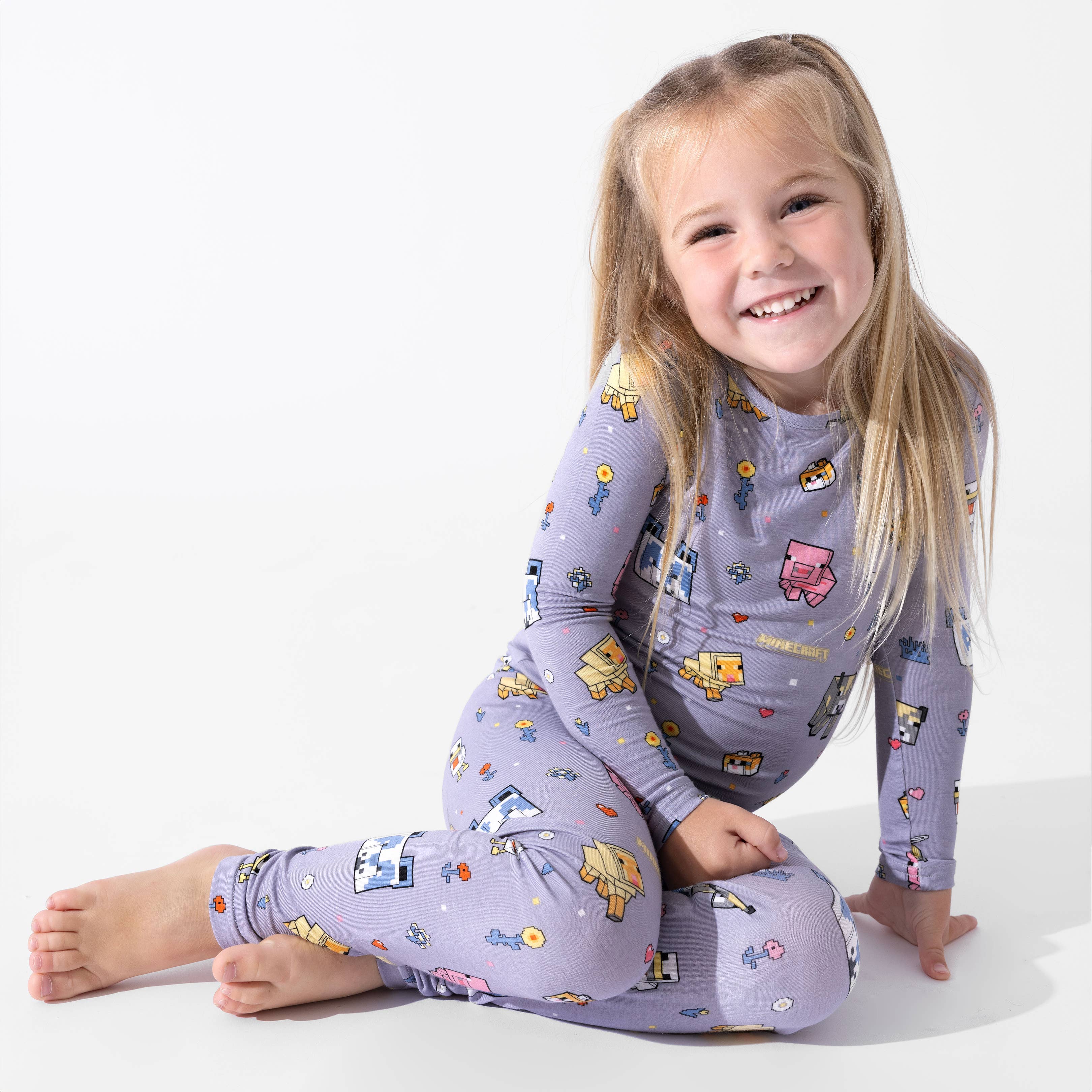 Bellabu Bear - Wholesale Sleepwear Set - Kids - Minecraft Pixel Pals Bamboo Kids Pajamas6