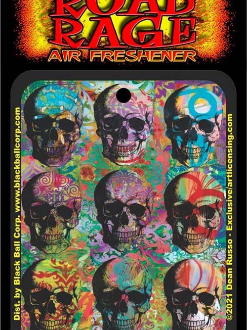 Road Rage™ Air Freshener - Skulls by: Dean Russo for wholesale by Scorpio Posters