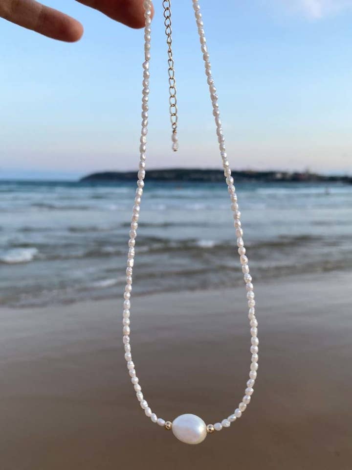 Vanuatu Breeze Pearl Necklace for wholesale by Angela Wozniak Jewellery