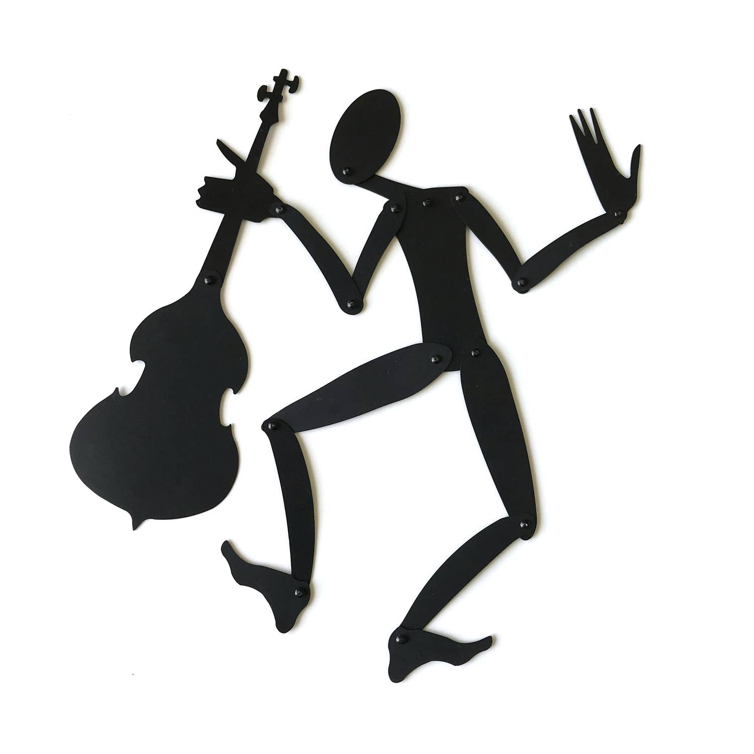 Elements2 Design - Wholesale Magnet - Shadow Magnet Bass – 12" Posable Black Silhouette Puppet