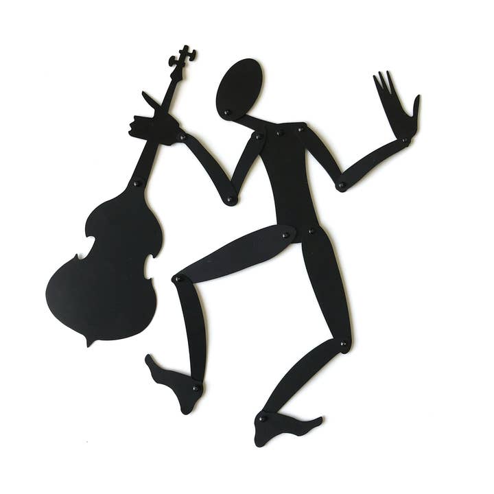 Elements2 Design - Wholesale Magnet - Shadow Magnet Bass – 12" Posable Black Silhouette Puppet0