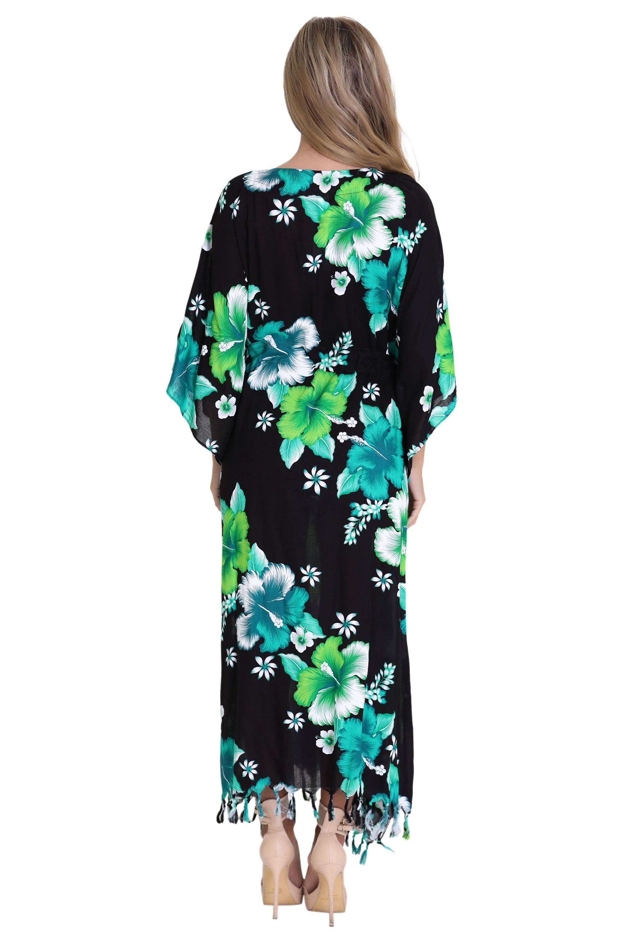Advance Apparels - Wholesale Swim Cover Up - Women's - Tropical Print Cover-Up TH-20346