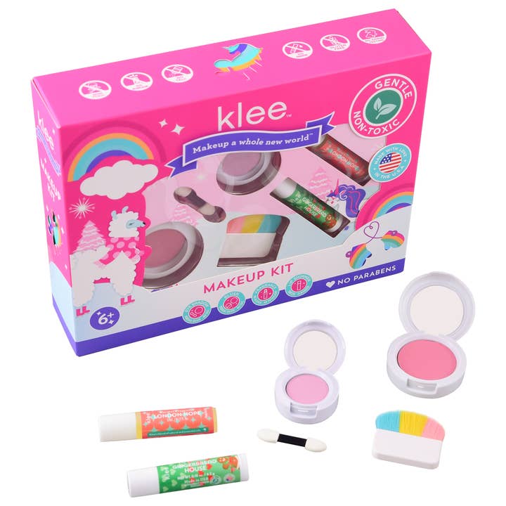Klee Naturals - Wholesale Kids Makeup - Kids - NEW! Santa's Love - Holiday 4PC Mineral Makeup Kit