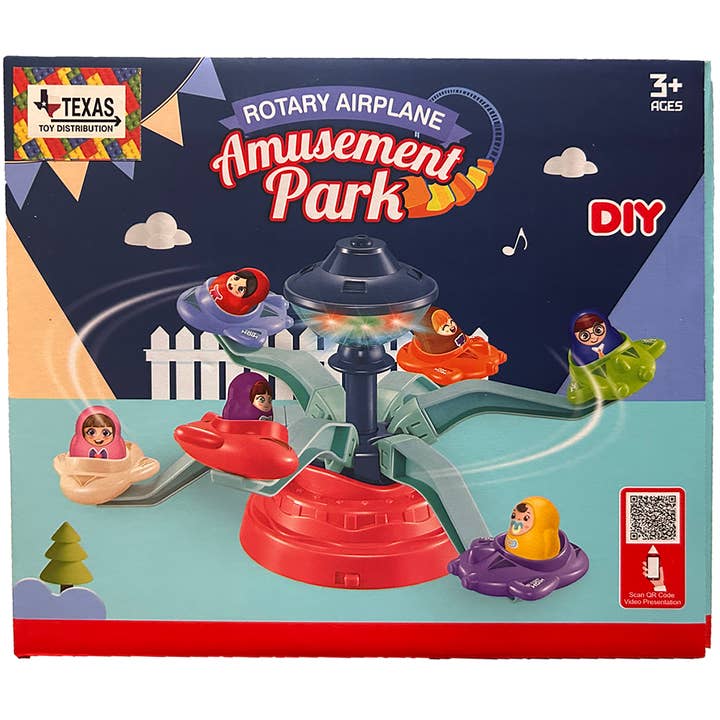 Amusement Park Rotating Airplane Toy with Lights and Music for wholesale by Texas Toy Distribution