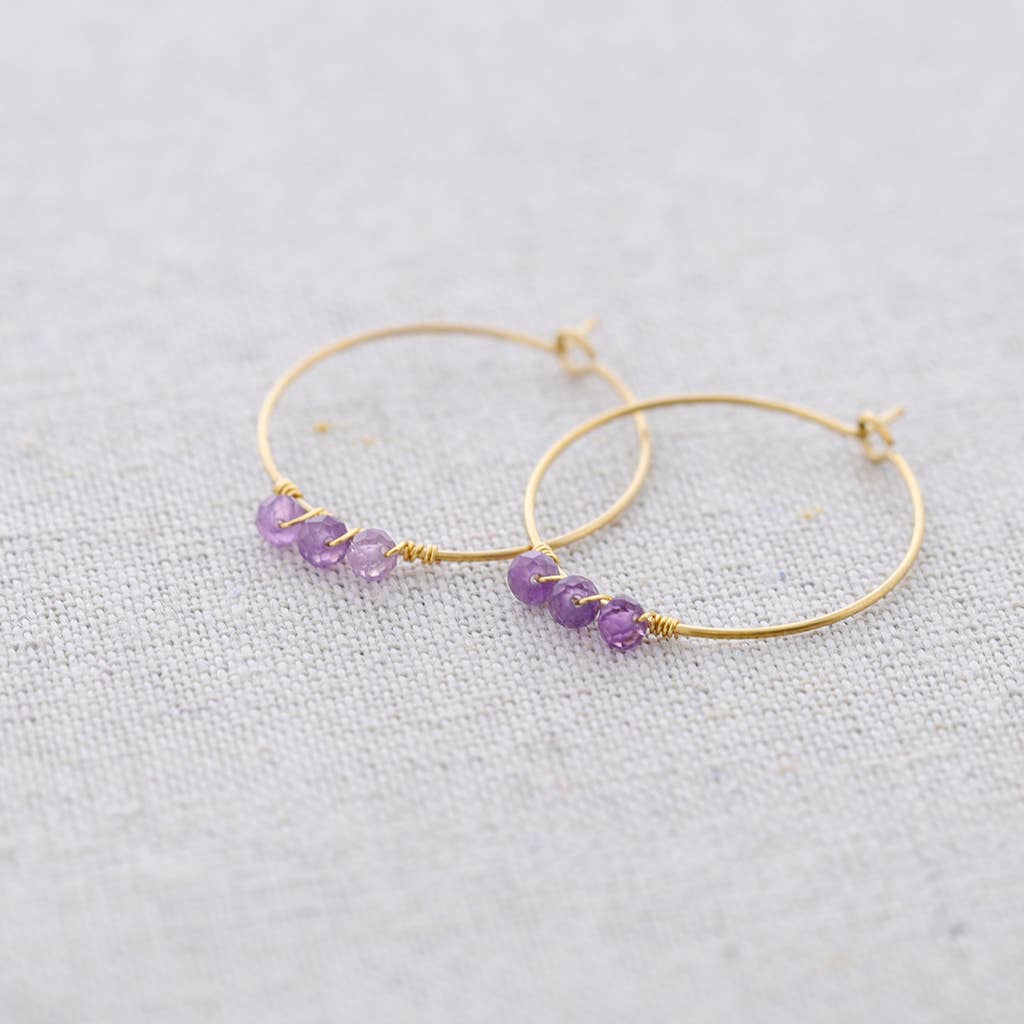 Sonata - Vente Boucles d'oreilles pendantes - Boucles d’oreilles créoles en acier avec pierres5