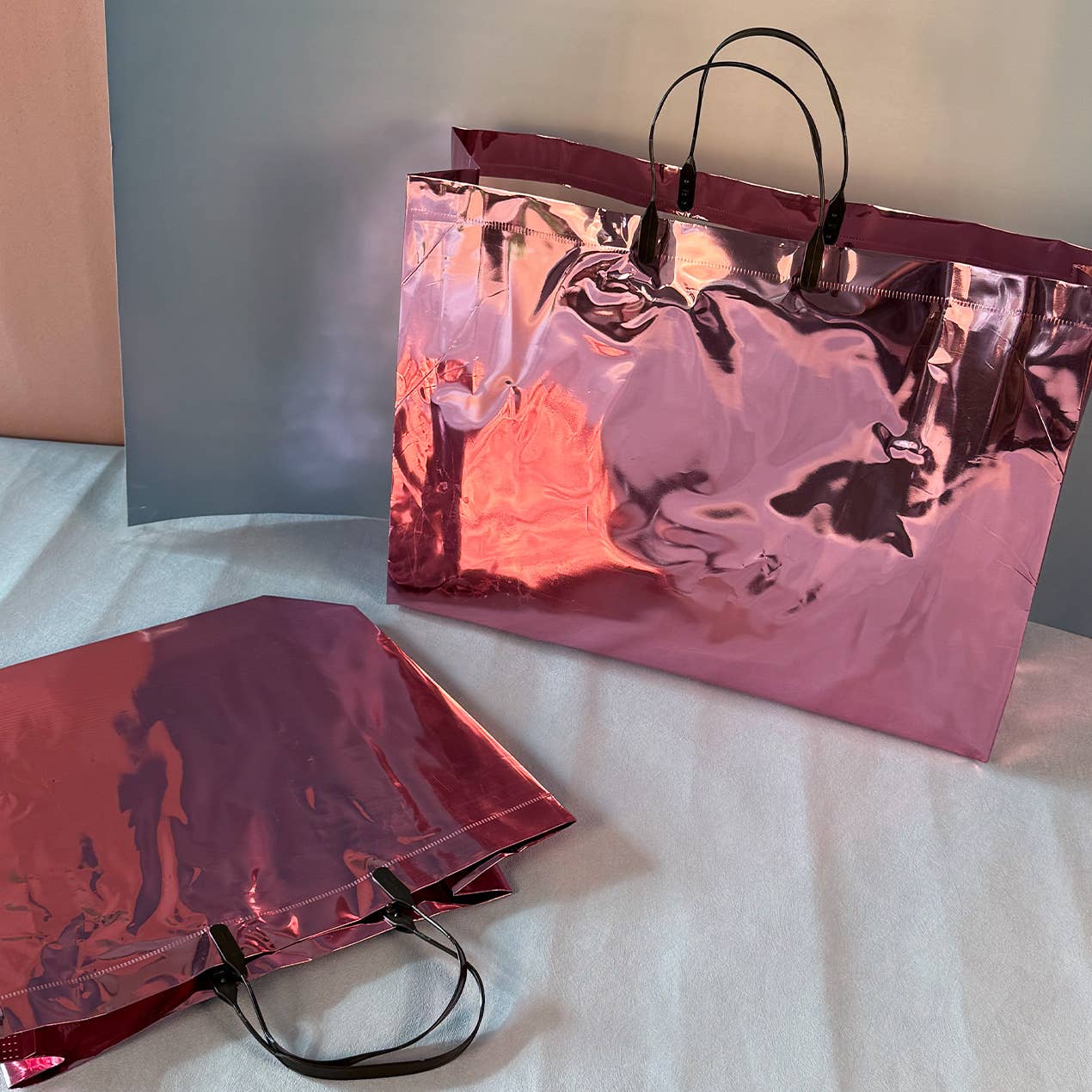 ByHome - Wholesale Gift Bag - 24pc, Rose Red Pink Laser Iridescent reflective PVC gift Bag8