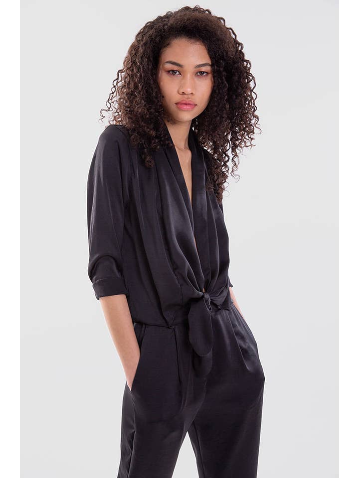 Sort Stina Sort Jumpsuit for engroshandel på Faire4