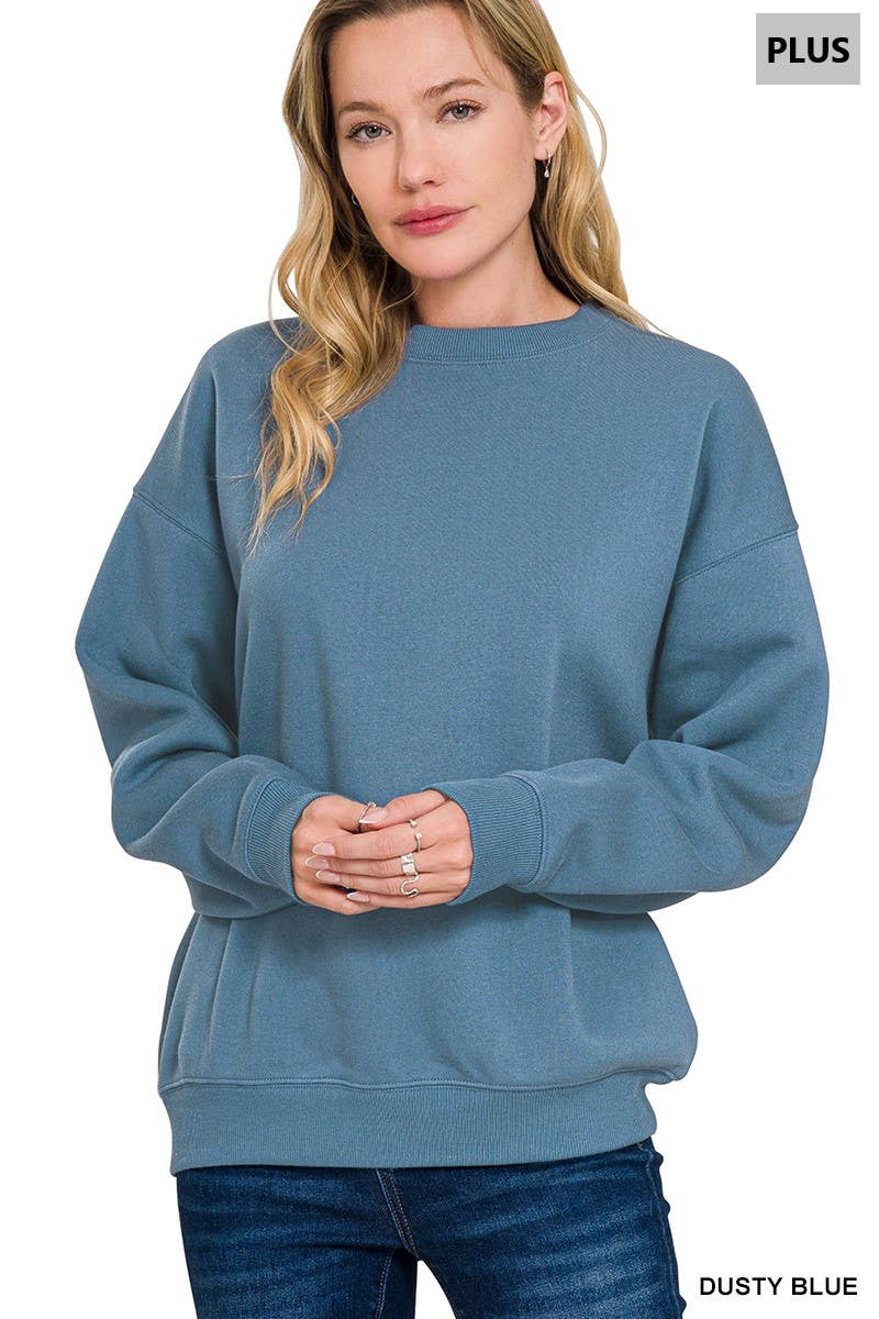 42POPS - Vendita all'ingrosso Felpa - Donna - Felpe girocollo in pile Plus12