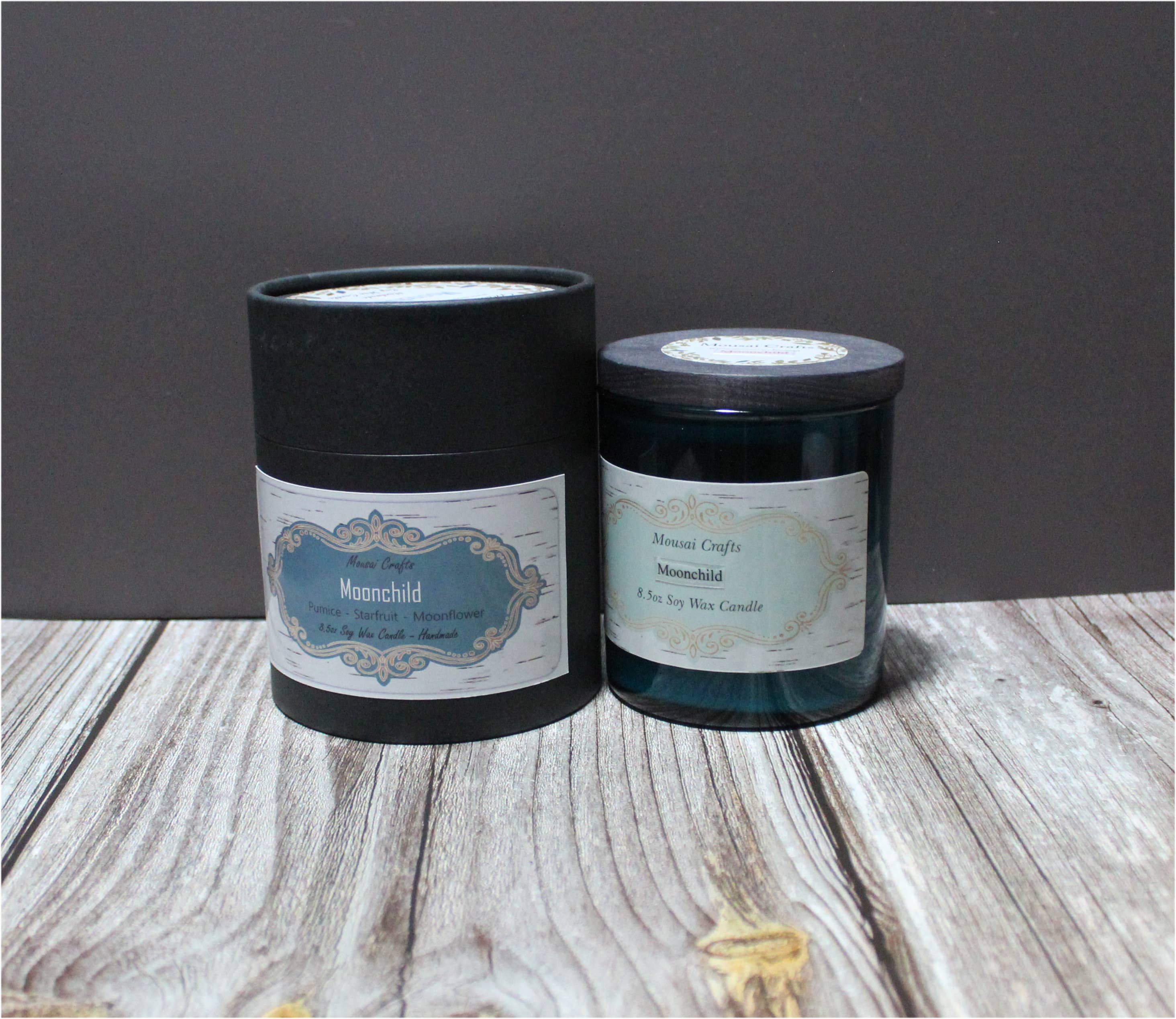 Mousai Crafts - Wholesale Jar/Filled Candle - Moonchild 8.5oz Soy Wax Candle7