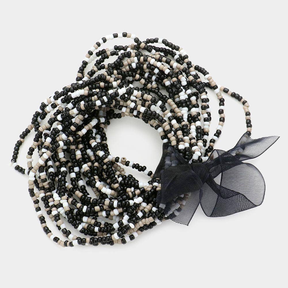 Sensibling Corp. - Wholesale Beaded Bracelet - 25PCS - Seed Beaded Stretch Bracelets
1