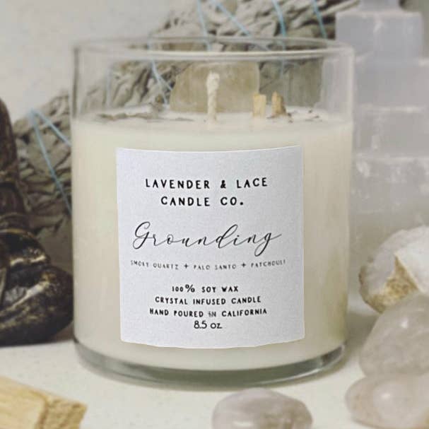 Jord Crystal Candle för wholesale av Lavender & Lace Candle Co
