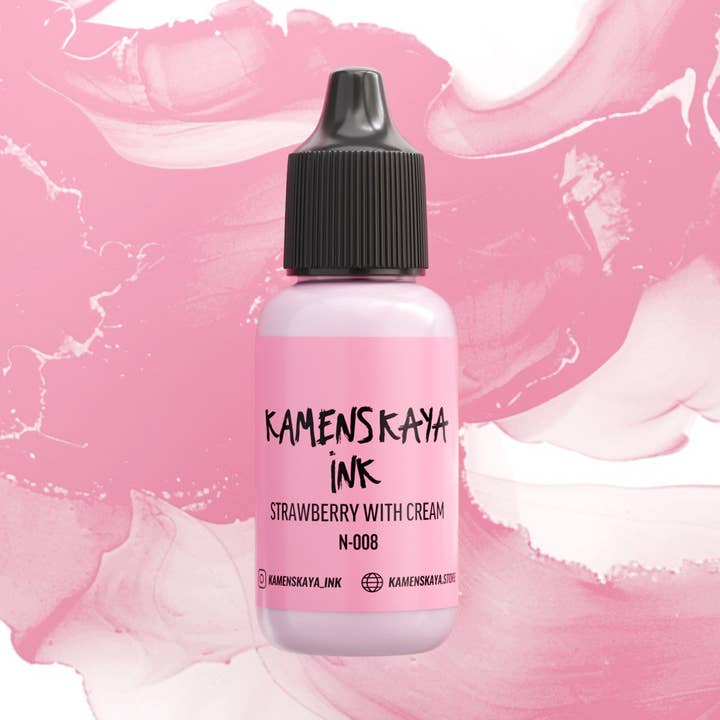 Encre à alcool pastel N-008 'Fraise à la crème' pour la vente par KAMENSKAYA
