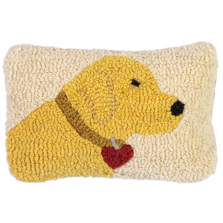 Chandler 4 Corners - Wholesale Throw/Decorative Pillow - Buttercup Lab 8x12 black lab pillow