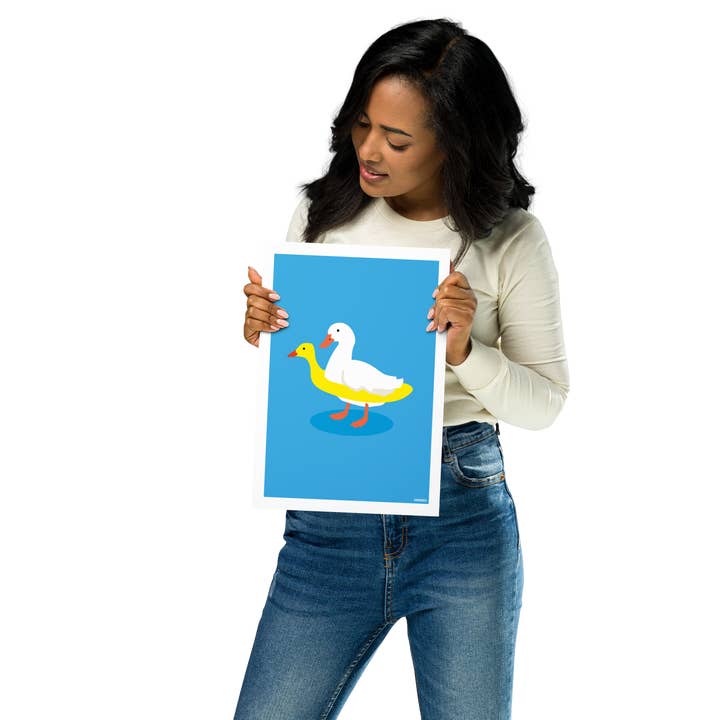 Burones - Wholesale Art Print - Artprint Eend met Zwembandje5