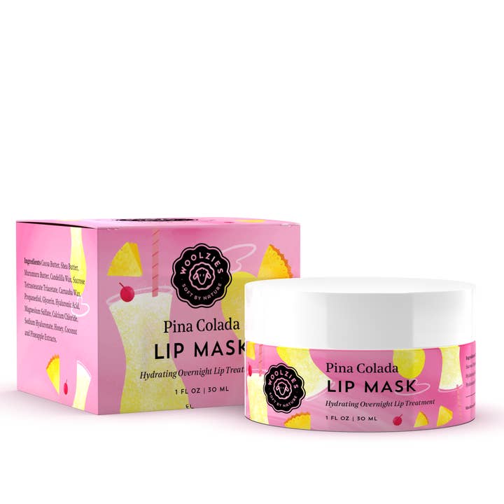 Woolzies - Wholesale Lip Treatment/Mask - Pina Colada Lip Mask 1oz1