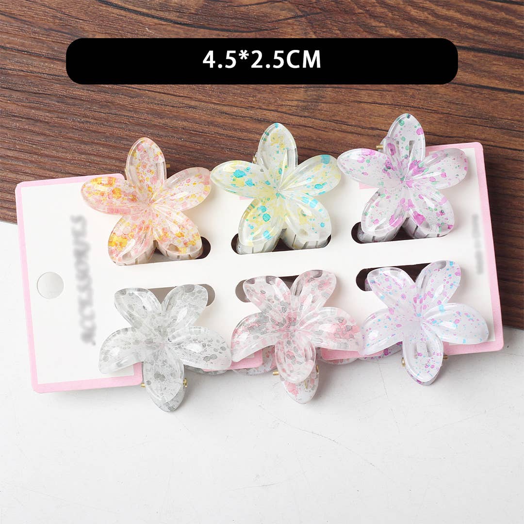 UNISHE - Wholesale Hair Clip - Women's - Bauhinia Flower Back Head Shark Hair Clip ZK32296