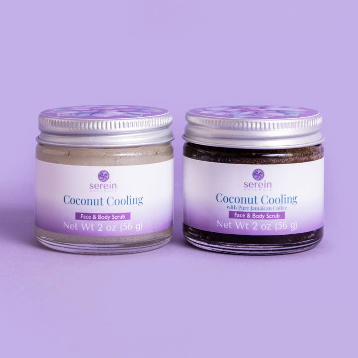 Coconut Cooling Face & Body Scrub for wholesale by Serein Naturals