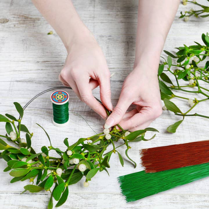 Mandala Crafts - Wholesale Craft supplies - Mandala Crafts 100 PCs Floral Wire Stems - Flower Wire for Crafts Flower Arrangement - 16 Inches Florist Wire for Floral Stems 18 Gauge Floral Wire4