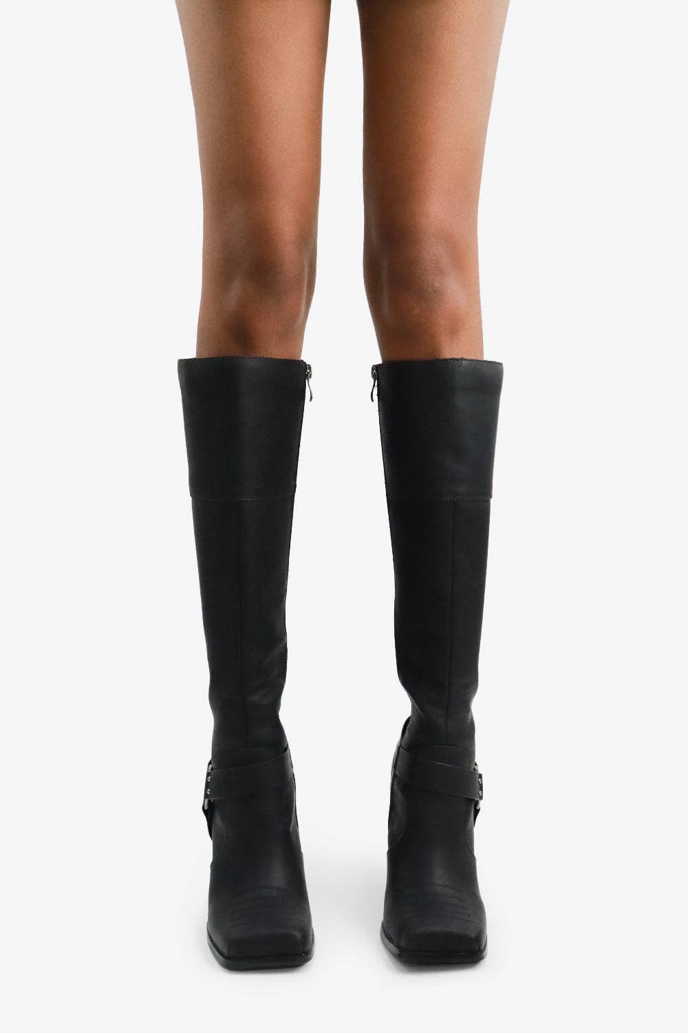 Lemonade Shoes – Engroshandel Støvler - Dame – ELLERY - Slanke Stiletto Knæhøje Støvler med Metalliske Accenter2