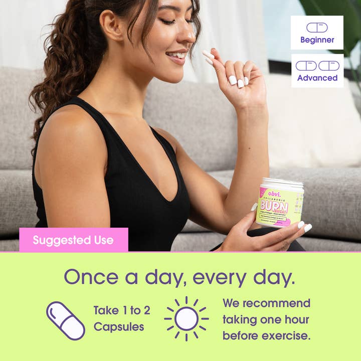 Obvi - Vente Supplément oral/vitamine - Obvi Burn Sweat - Brûle de graisse collagénique et regain d'énergie4