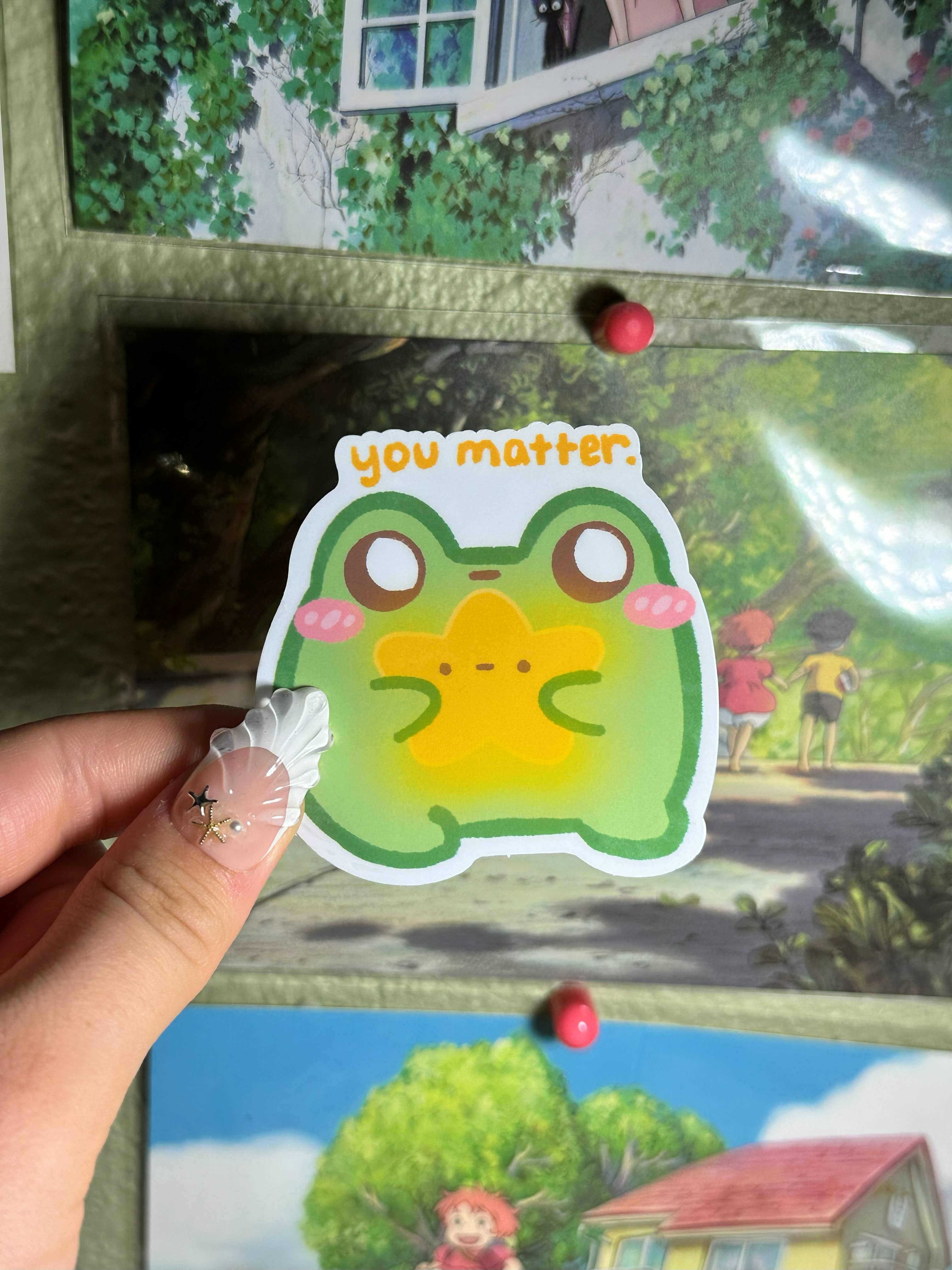 Simply Froggie Shop - Wholesale Sticker - You Matter Star Frog Sticker