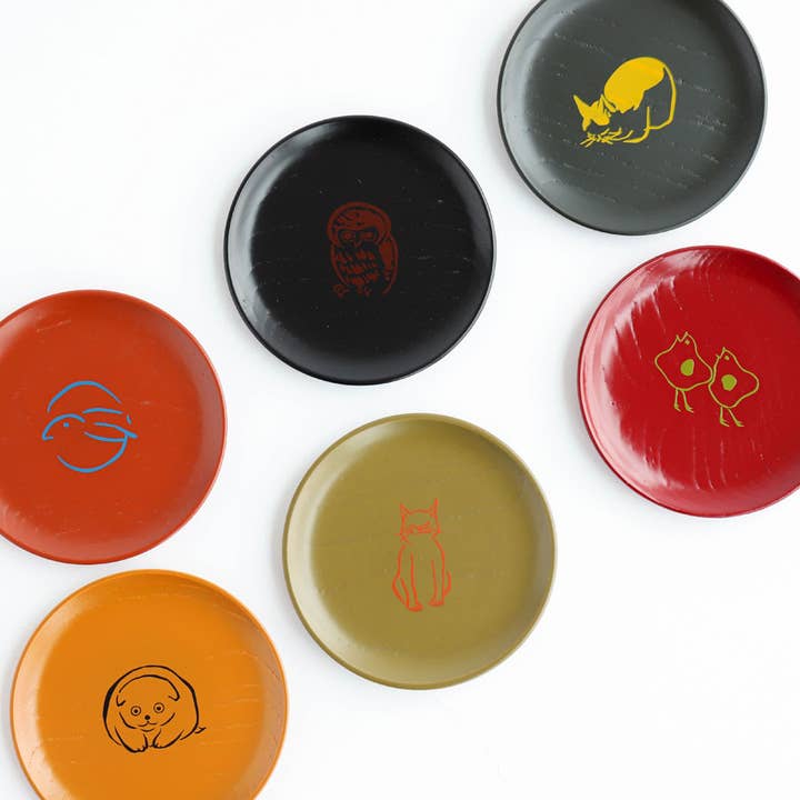isuke - Wholesale Serving Plate - Small Plate "Animal" | Handcrafted Japanese Wooden Plate8