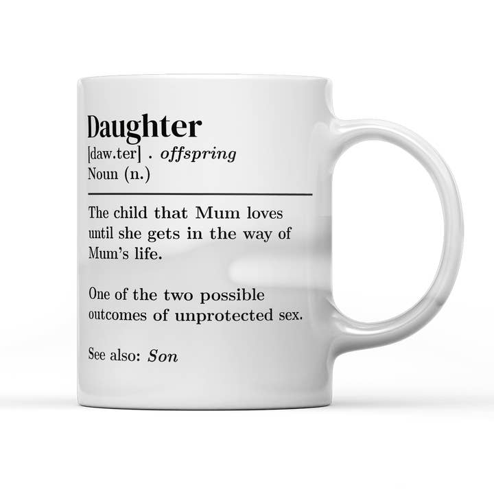 SmartyPants - Wholesale Coffee Mug - "Daughter" Definition Mug – Sarcastic Humor Coffee Cup