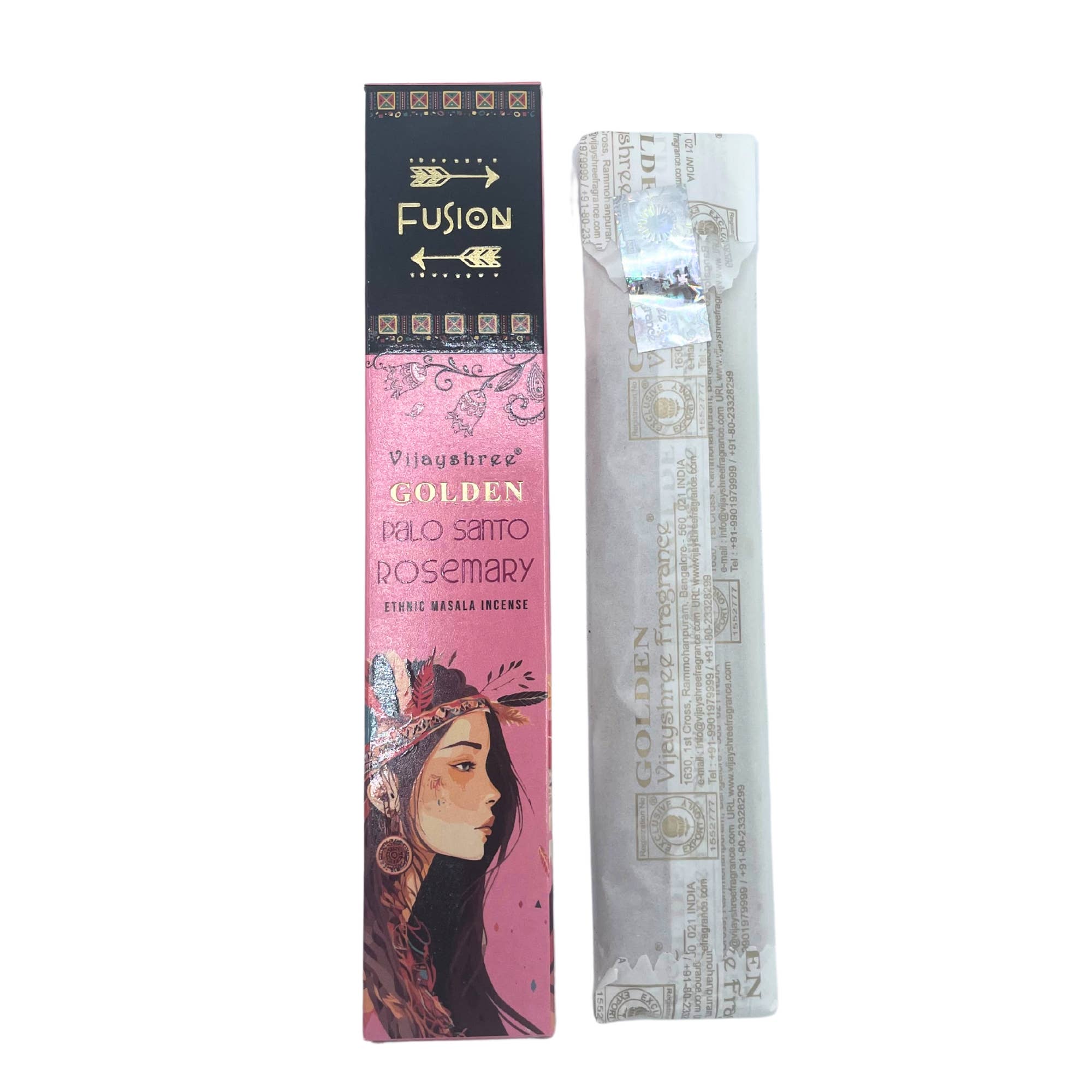 AW Artisan - Wholesale Incense - Golden Palo Santo and Rosemary Incense Sticks - 15g5