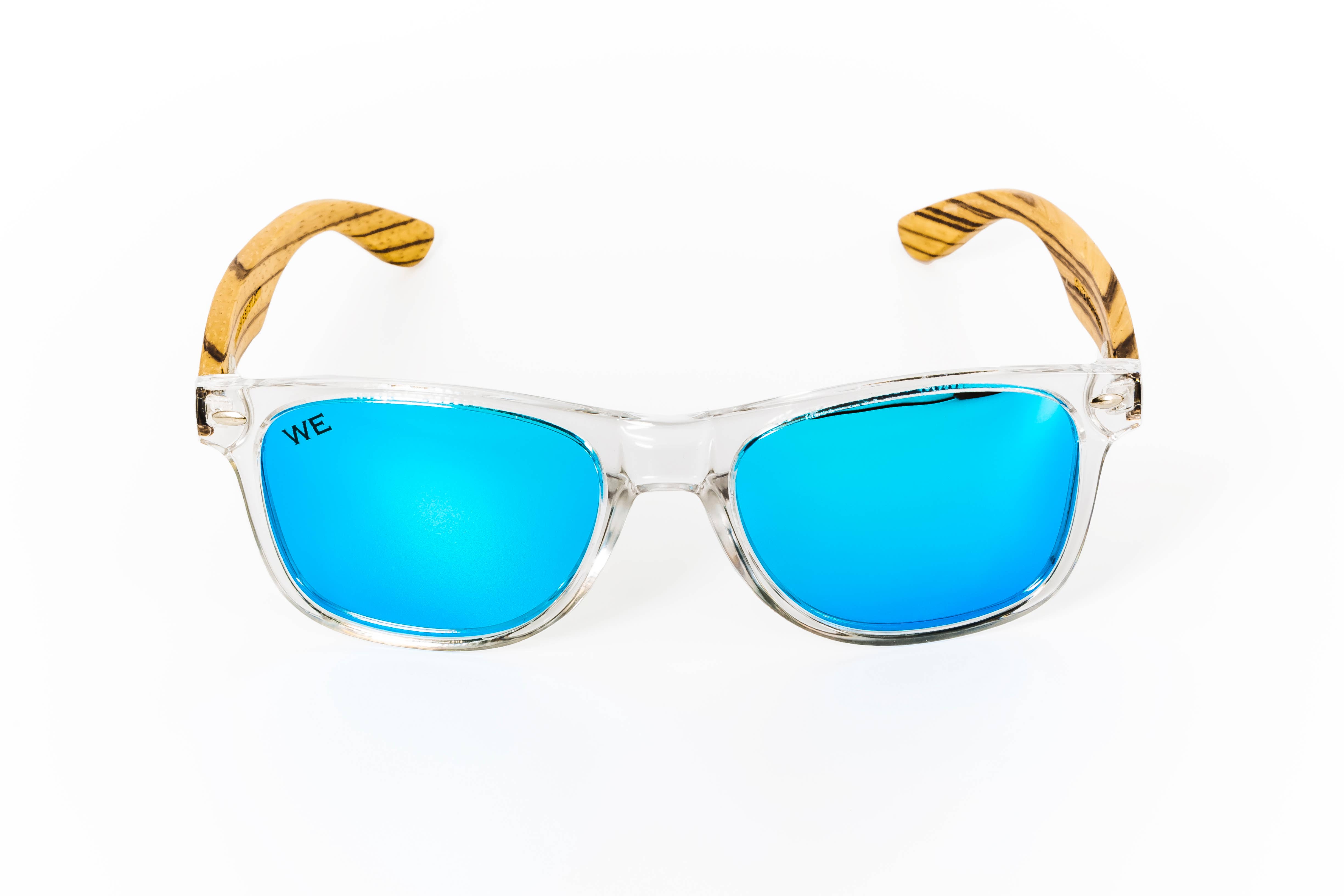 Wooden Element - Wholesale Sunglasses - Unisex - Cross Color (Light Blue) Sunglasses3