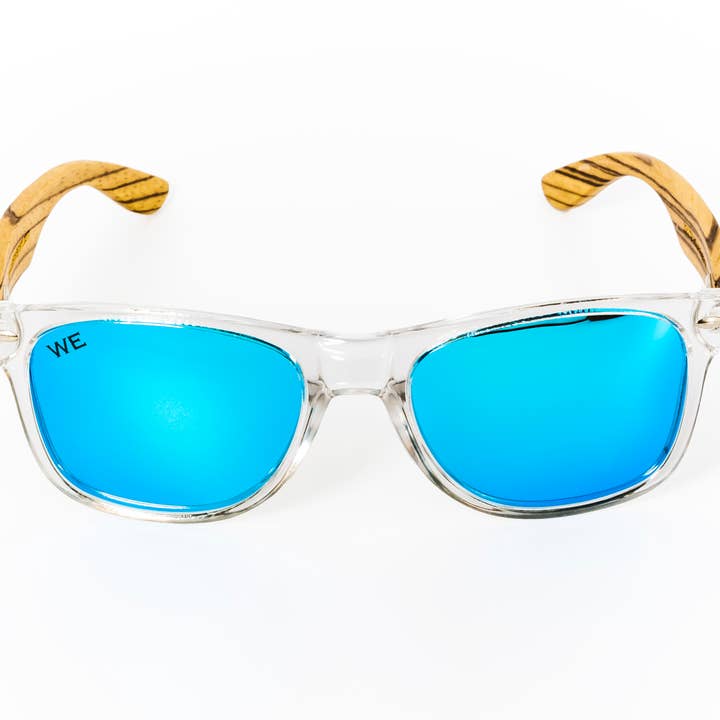 Wooden Element - Wholesale Sunglasses - Unisex - Cross Color (Light Blue) Sunglasses3