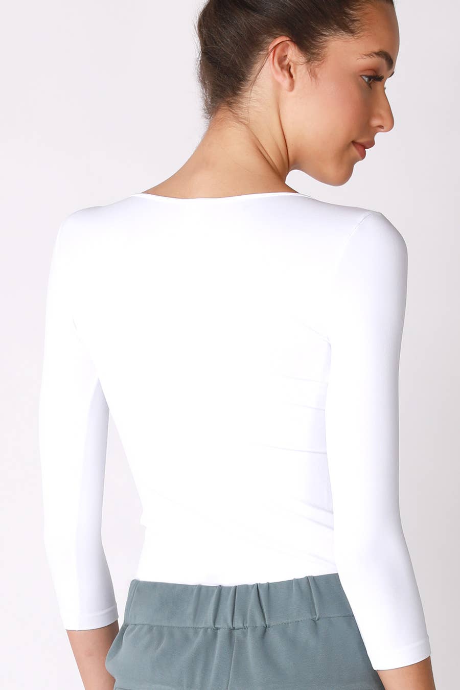 NIKIBIKI - Wholesale Knit Top - Women's - NS5423H - 3/4 Sleeve Crew Neck Top6