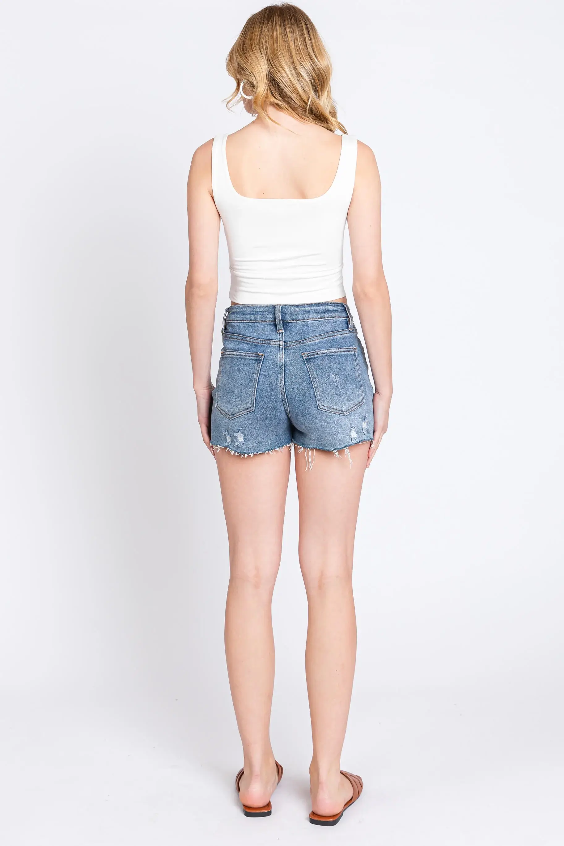 Final Touch - Wholesale Knit Top - Women's - Square Neck Fitted Crop Top - T168597