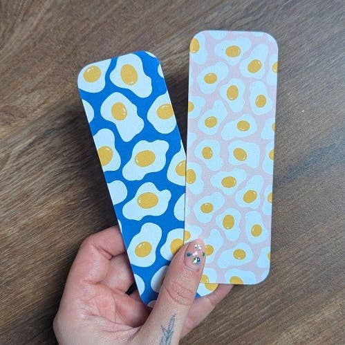 Handmade Fried Bookmark for wholesale by Wonky Paper Co