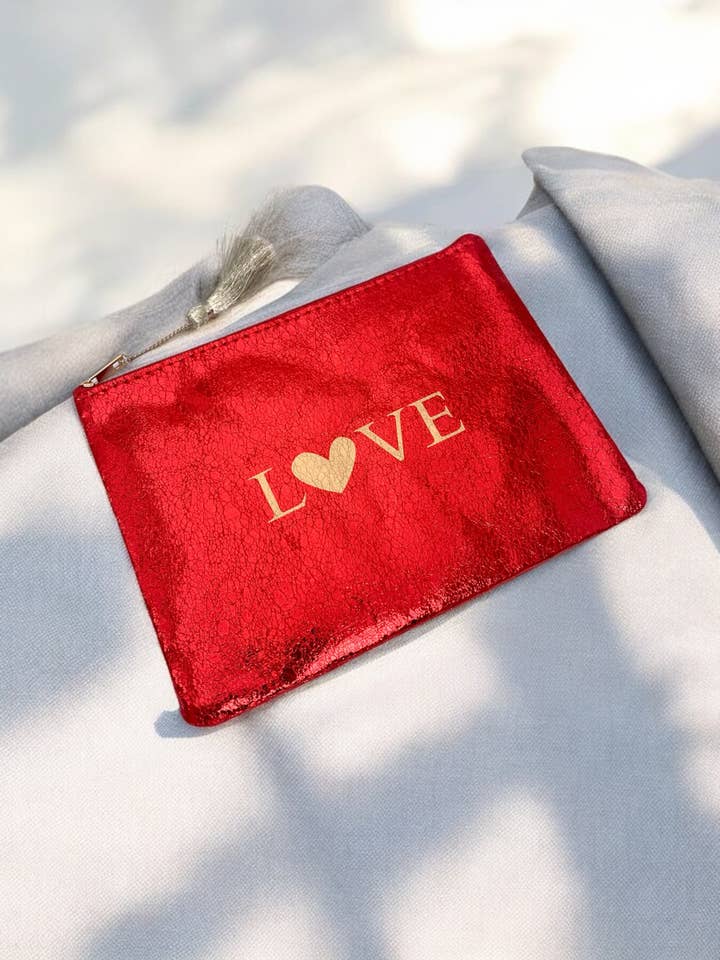 Love makeup taske 20x15cm CY10 for engroshandel hos BYREN | ÉLINE L'ATELIER