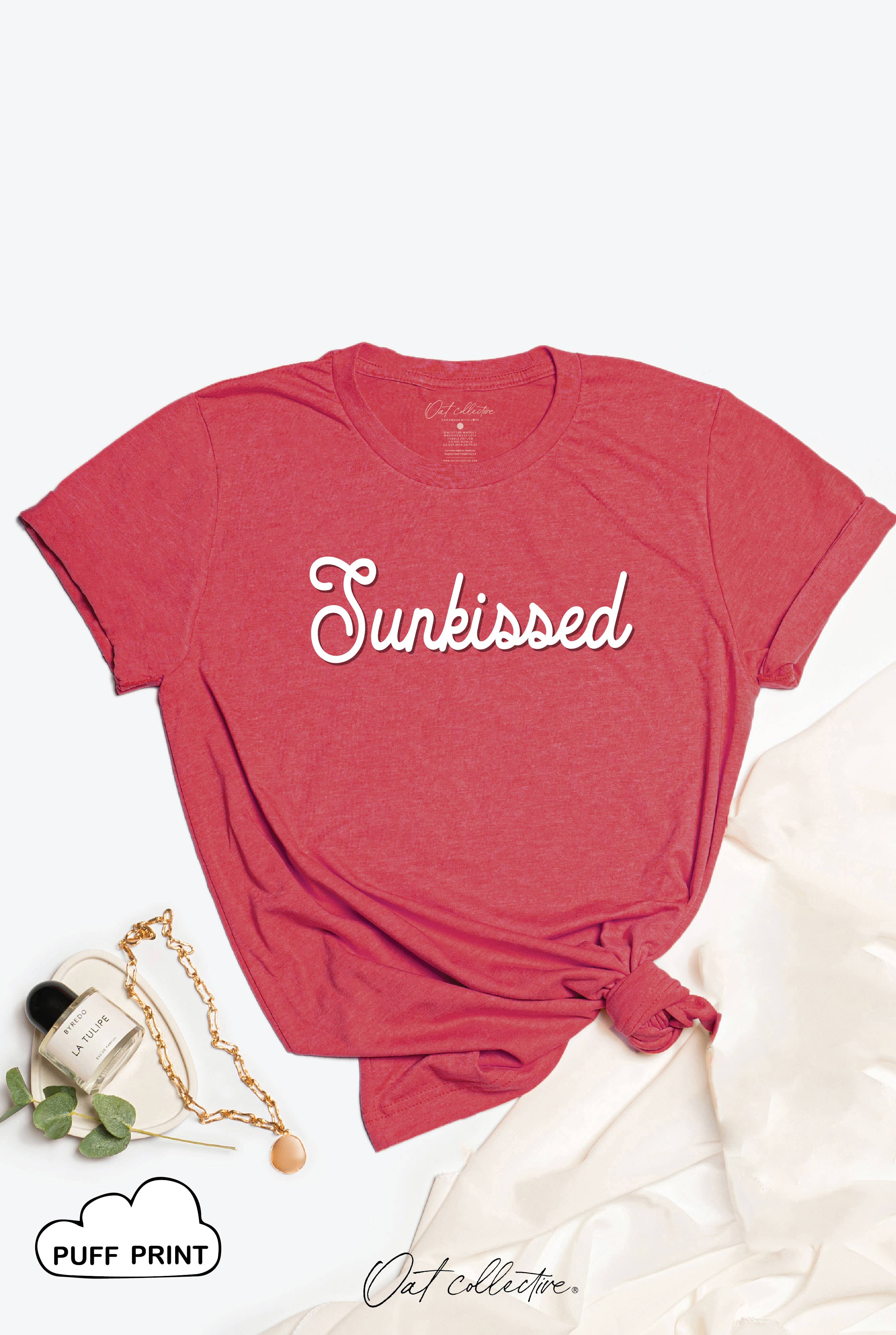 OAT COLLECTIVE - Wholesale Screen Printed T-Shirt - Women's - SUNKISSED PUFF Graphic T-shirt2
