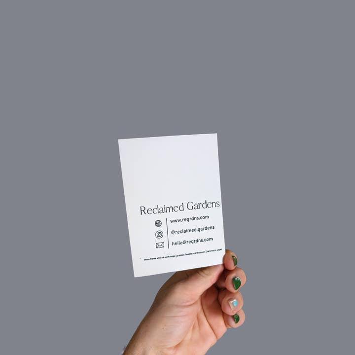 Reclaimed Gardens - Wholesale Everyday Greeting Card - Pressed Flower Greeting Cards (Blank)4