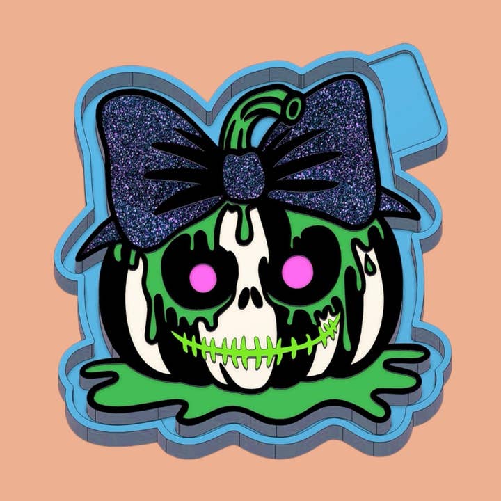 Halloween Pumpa Freshie Silikonform / Formare för wholesale av Roussell Prints and Demand LLC