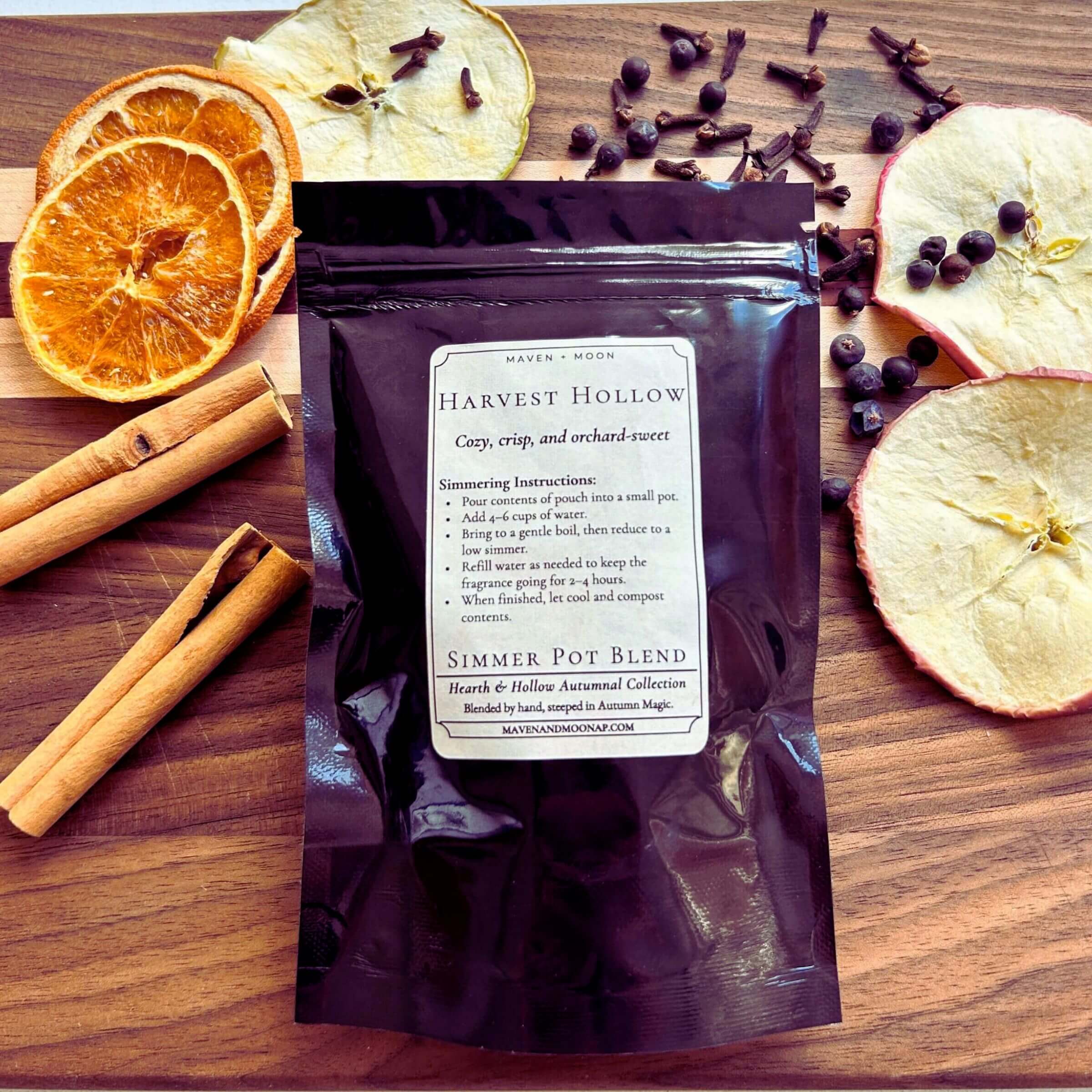 MAVEN + MOON - Wholesale Potpourri - Harvest Hollow Simmer Pot Blend – Pear & Woodland Spice2