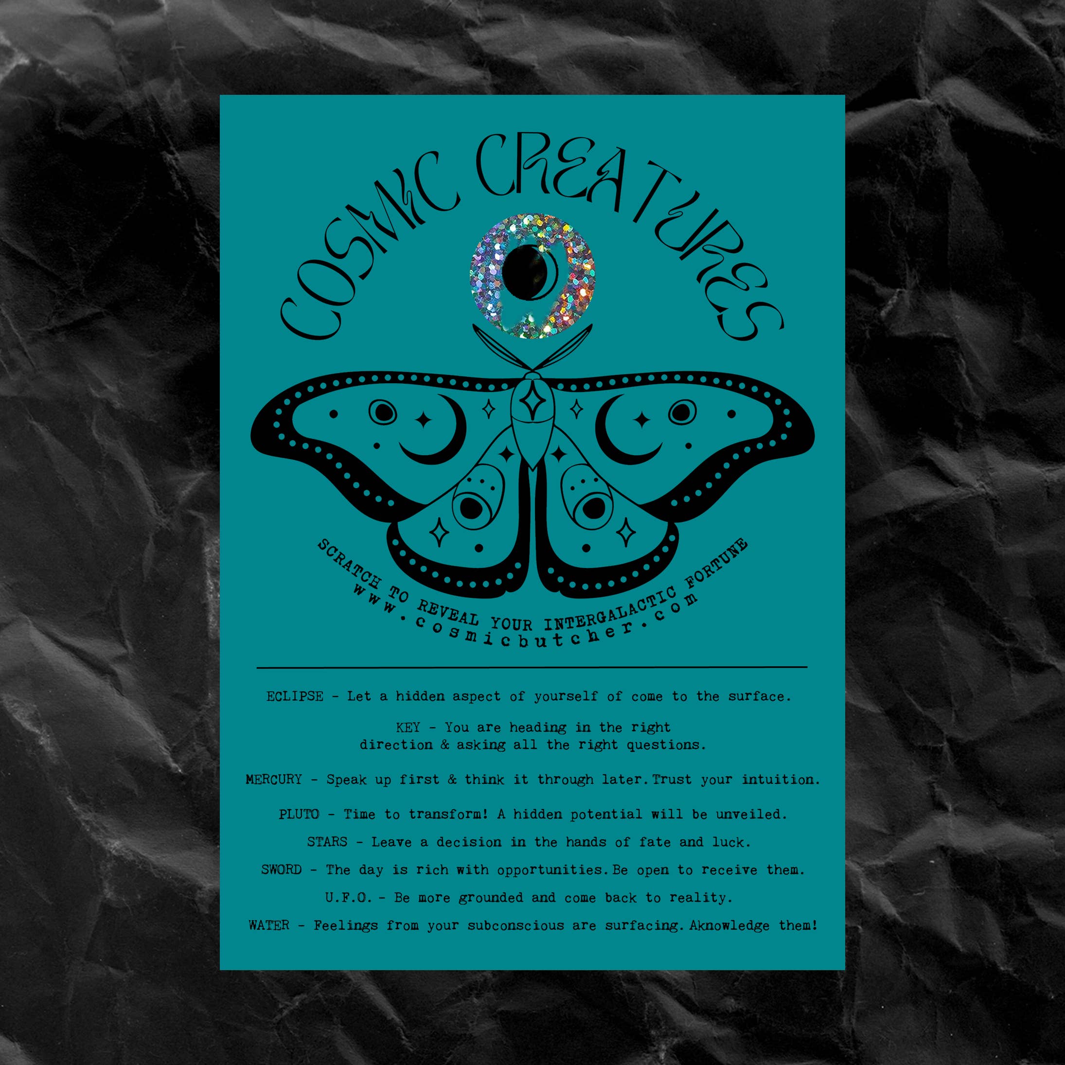 Cosmic Butcher - Wholesale Tarot/Oracle Card - Scratch-Off Fortune Card Sampler Pack (100 Count)4