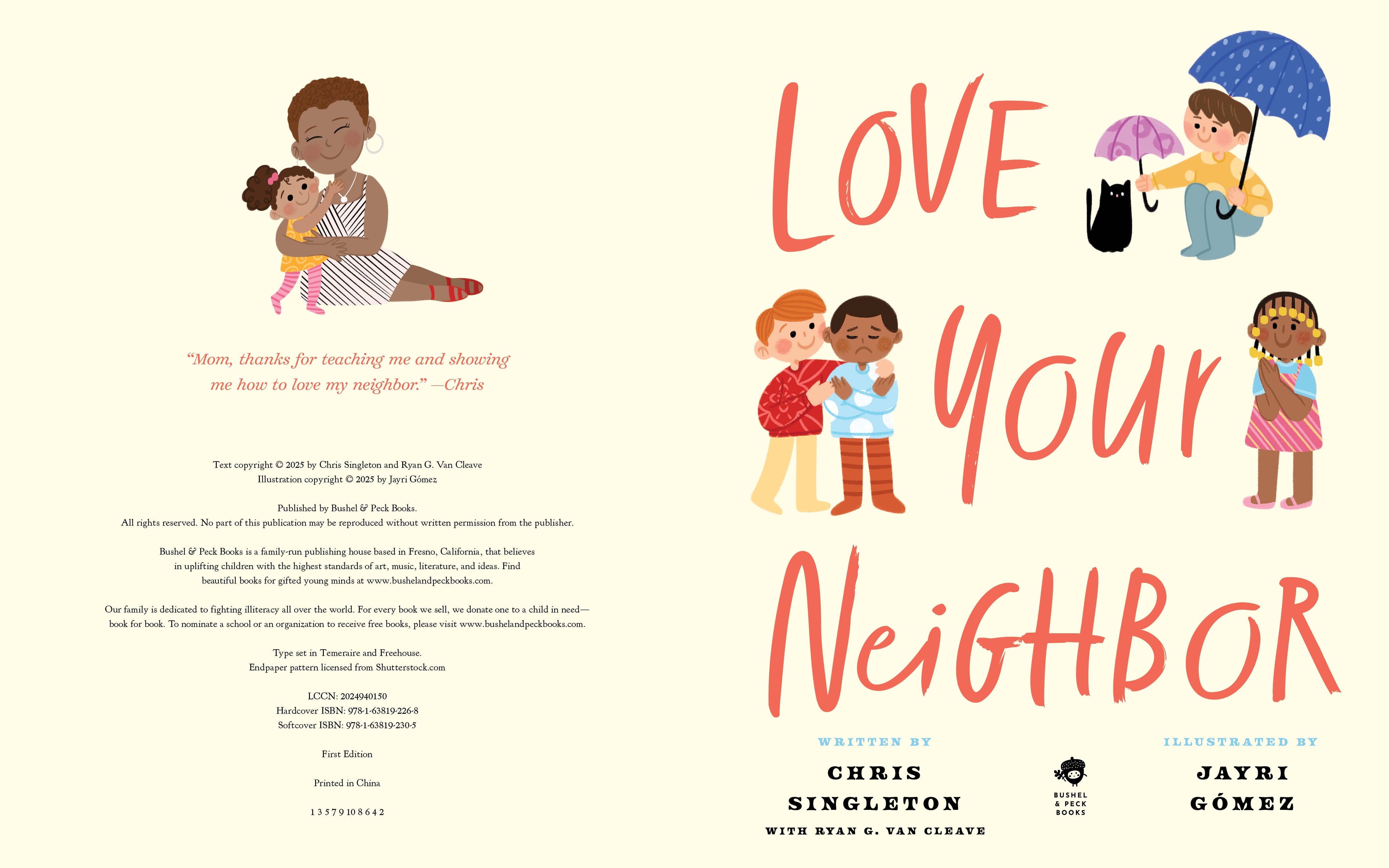Bushel & Peck Books - Wholesale Preschool Book (3-5) - Love Your Neighbor1